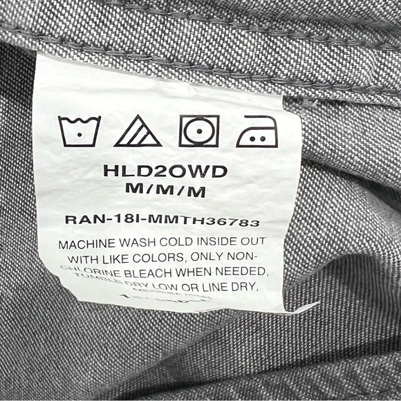 Wrangler Gray Button Up Long Sleeve Shirt Flex for Comfort Size Medium - Picture 9 of 9